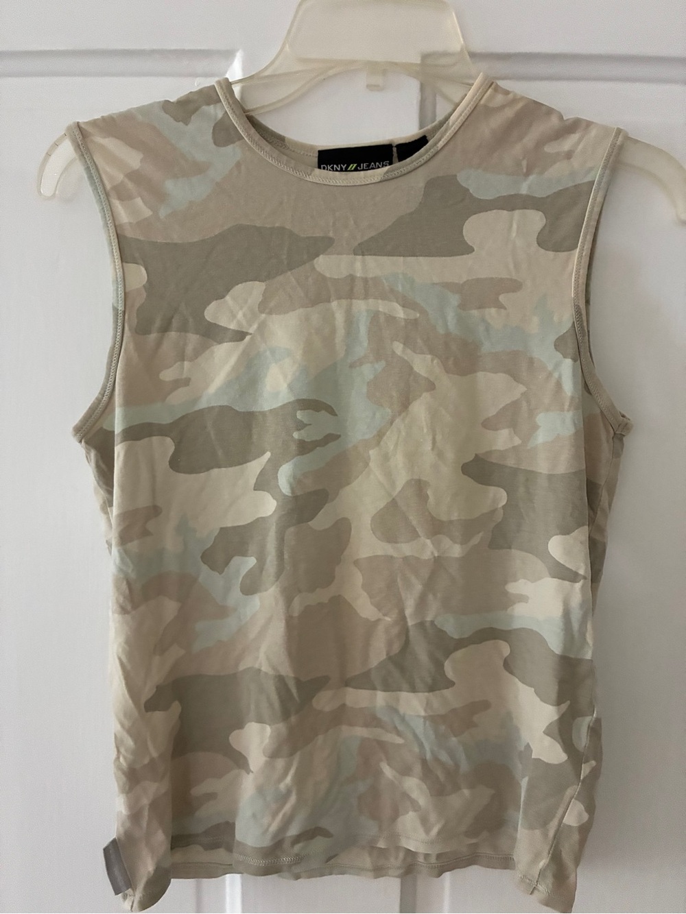 DKNY Jeans XS Camo Sleeveless Tank Top